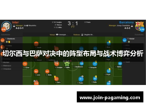 切尔西与巴萨对决中的阵型布局与战术博弈分析 切尔西与巴萨对决中的阵型布局与战术博弈分析