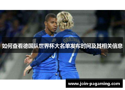 如何查看德国队世界杯大名单发布时间及其相关信息